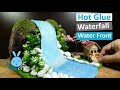 Hot Glue Waterfall little house Building Tutorial | Hot Glue DIY Life Hacks for Crafting Art