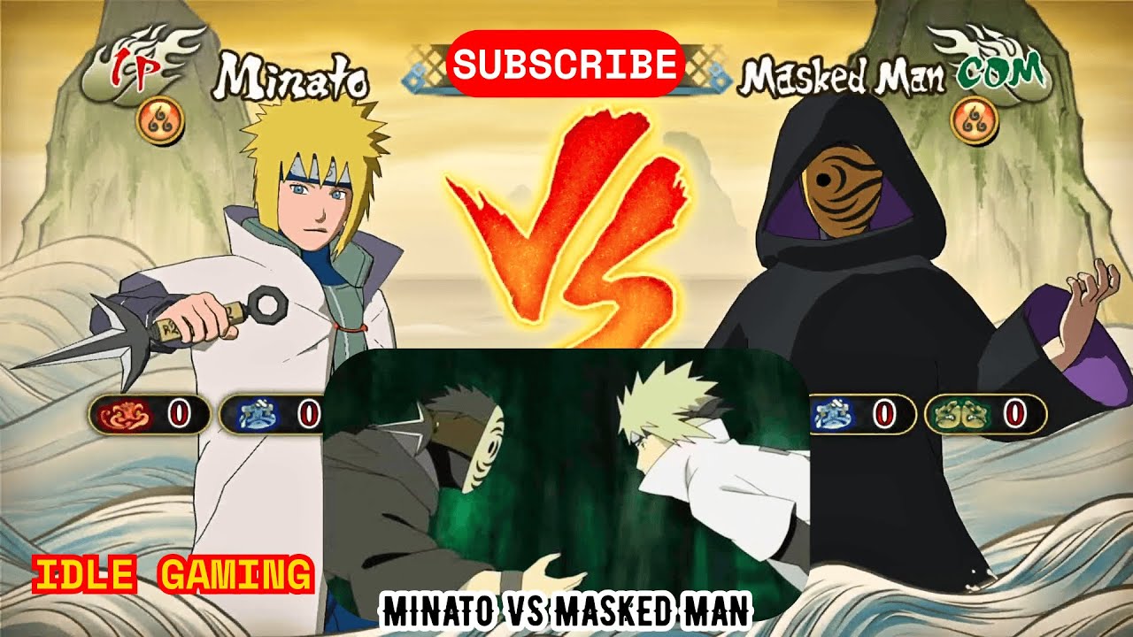 MINATO vs MASKED MAN | NARUTO SHIPPUDEN: Ultimate Ninja STORM Revolution | PC GAME | IDLE GAMING