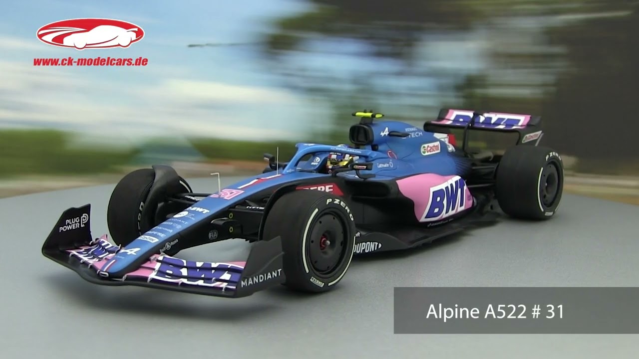 Minichamps 1:18 Esteban Ocon Alpine A522 #31 Australia GP formula