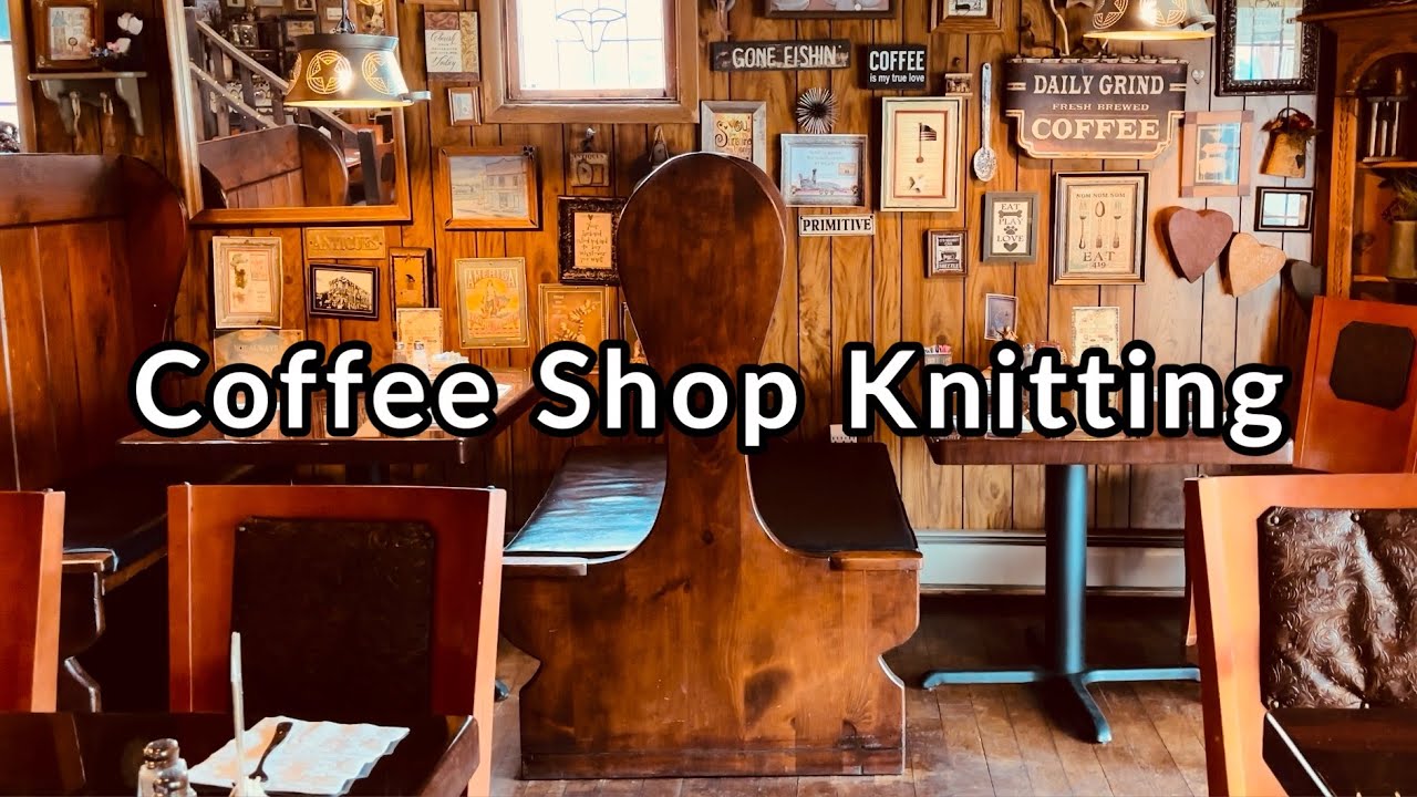 Come knit in a cozy coffee shop to smooth jazz ☕️