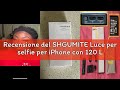Recensione del SHGUMITE Luce per selfie per iPhone con 120 LED, 3000 mAh, ricaricabile, portatile, l