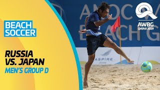 Beach Soccer - Russia vs Japan | Men's Group D Match | ANOC World Beach Games Qatar 2019 | Full