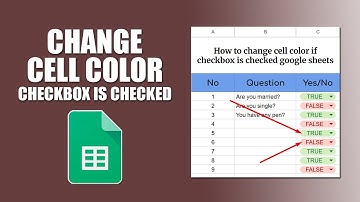 How to change cell color if checkbox is checked google sheets