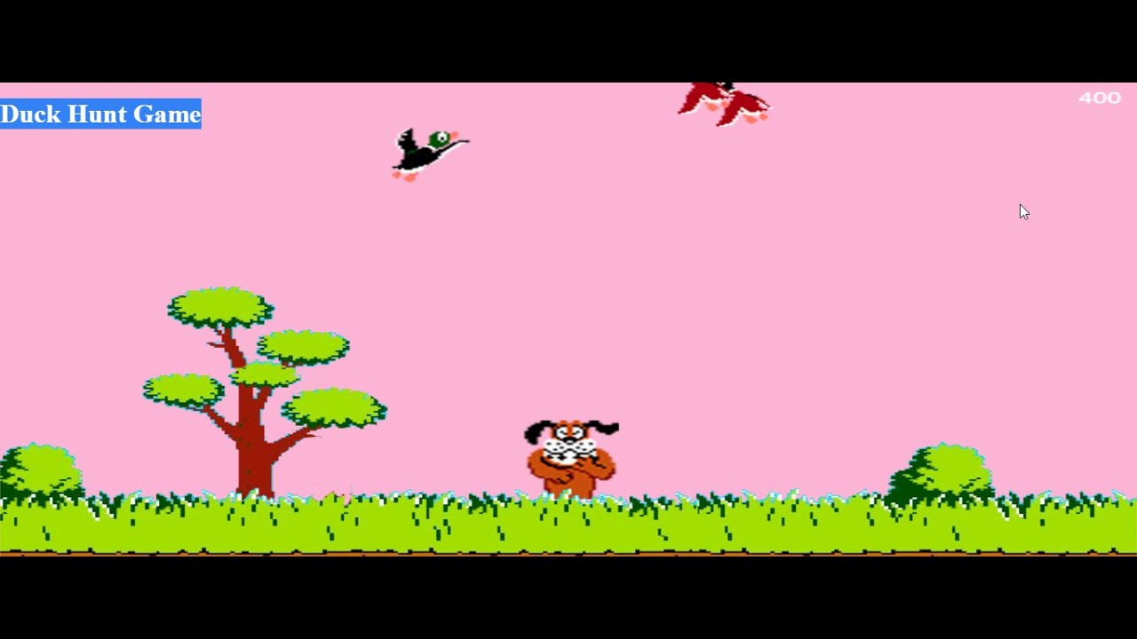 Duck Hunt Game in JavaScript Free Source Code SourceCodester