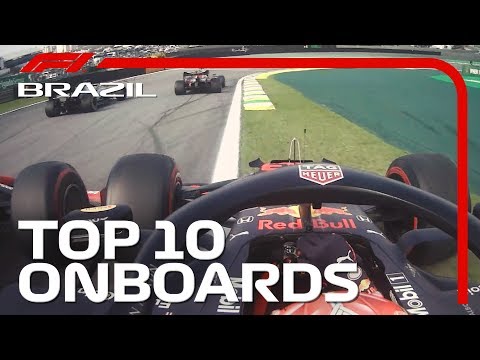 Drag Racing, Chaotic Restarts, And The Top 10 Onboards! | 2019 Brazilian Grand Prix