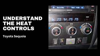 Heat Control Buttons and Features for Toyota Sequoia 2nd Gen