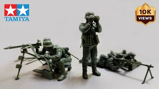 German WW2 Machine Gun Troops || TAMIYA 1/35 Military Miniature Kit Building