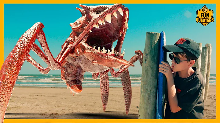 Giant Halloween Monster Crab! 1,000 Pound Scary Cr...