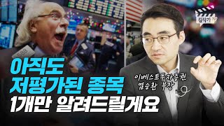 아직 저평가된 주식 종목 1개 (염승환 부장)