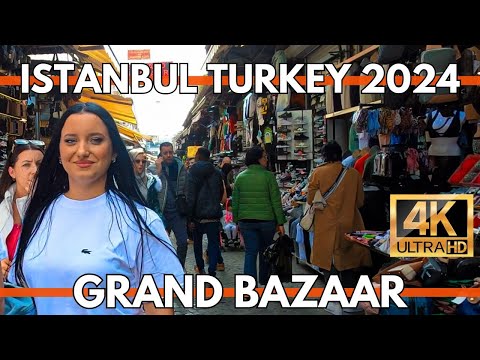 İSTANBUL TÜRKİYE 2024 KAPALI ÇARŞI, SAHTE PAZAR TAM YÜRÜYÜŞ TURU 4K ULTRA HD VİDEO 11 ŞUBAT