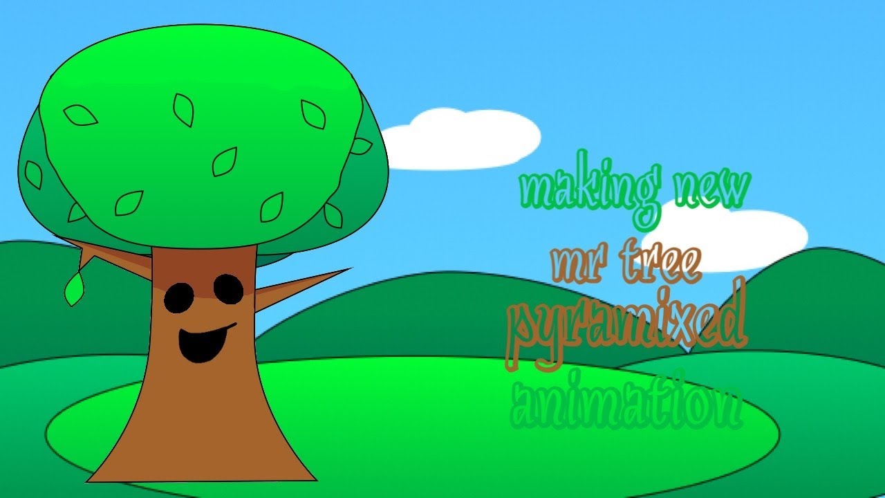 Making new mr tree pyramixed animation | in flipaclip - YouTube