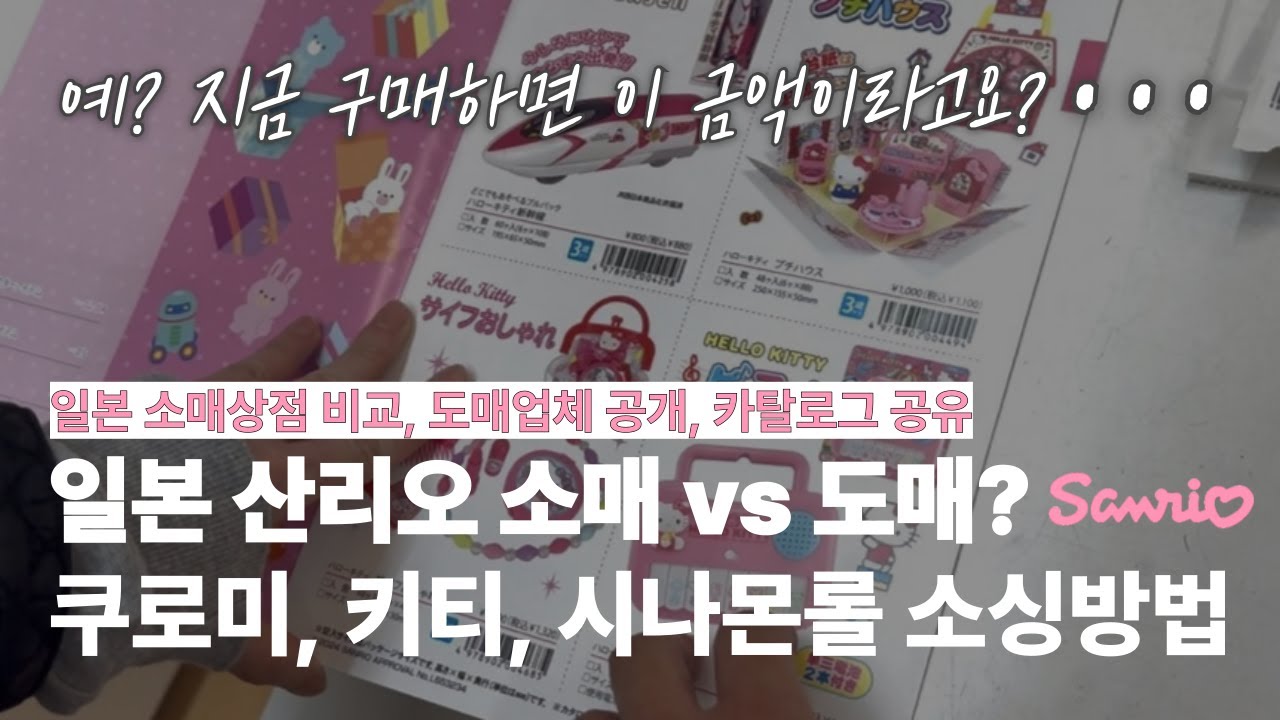 일본 산리오 도매 소매 사입방법(도매업체 공개, 유통구조, 카탈로그 공유, 최적의 소싱방법)