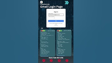 Gmail Login Page Using Html,Css And Javascript|| Source Code Link In Description #techbywebcoder
