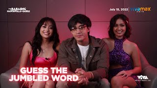 GUESS THE JUMBLED WORD CHALLENGE with the cast of &#39;ANG BABAENG NAWAWAWALA SA SARILI&#39;