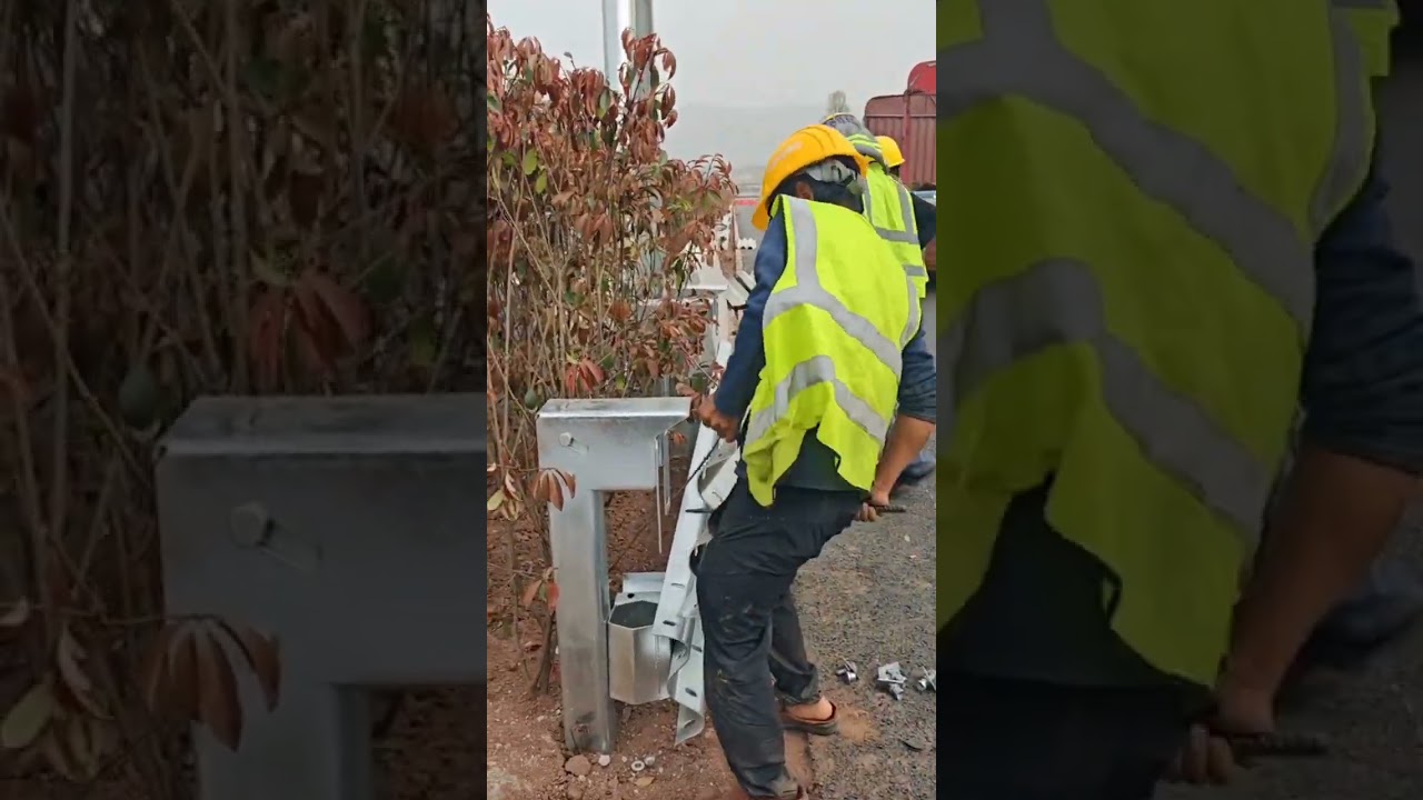 Here's how to install road barrier guards 