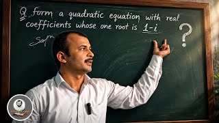 "Form a quadratic equation with real coefficients whose one root is 1-i."