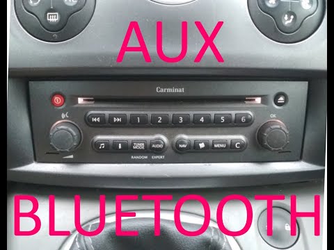 Принцип подключения AUX / Bluetooth к магнитоле Carminat авто Renault Megane 2, Scenic 2, Laguna 2