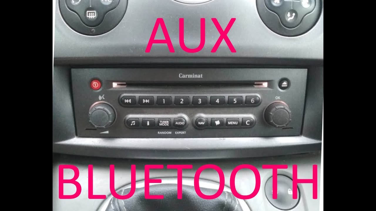 Принцип подключения AUX / Bluetooth к магнитоле Carminat авто Renault ...