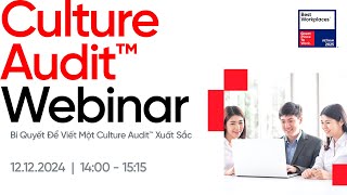 Welcome & Culture Audit Introduction