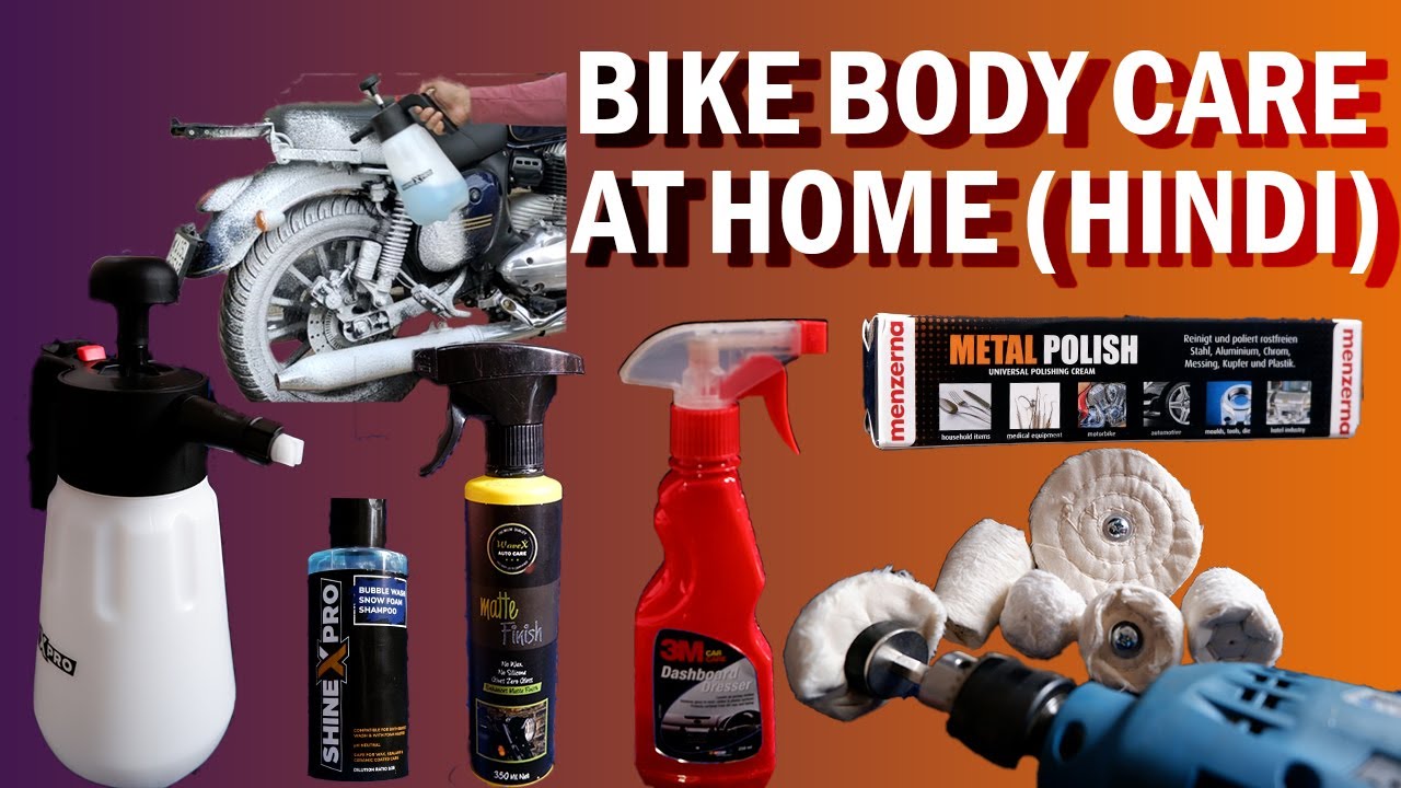 BIKE CARE | HOW TO SHINE BIKE CHROME PARTS | 4K| SHINEXPRO FOAM MASTER | MENZERNA METALPOLISH | DD90