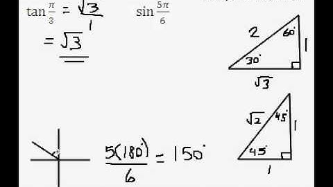 Basic Trig - Finding trig ratios without a calculator - EASY!!!!!!!!