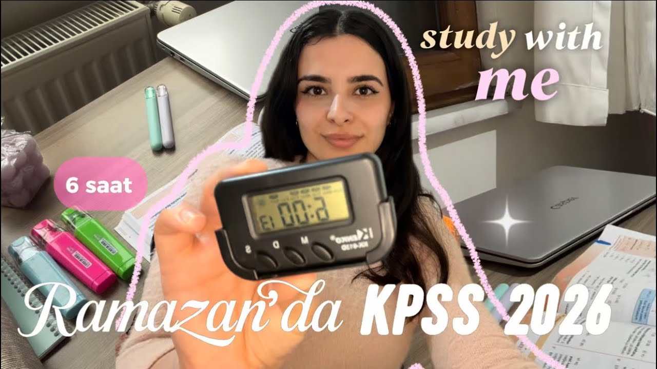 Ramazan’da 6 Saat KPSS 2026 Çalıştım 🌙 Benimle Bir Gün #kpss2026 #keşfet 
