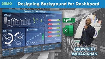 How to Create Background for Excel Dashboard - Customer Success Dashboard Demo