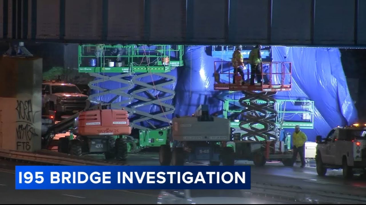 Philadelphia officers escorted truck that struck Conrail bridge over I 95 NB repairs continue