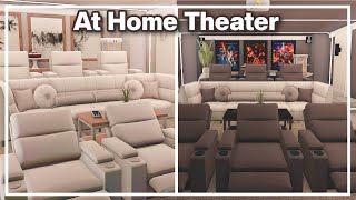 Home Movie Theater *2 COLOR SCHEMES* - Bloxburg Speedbuild