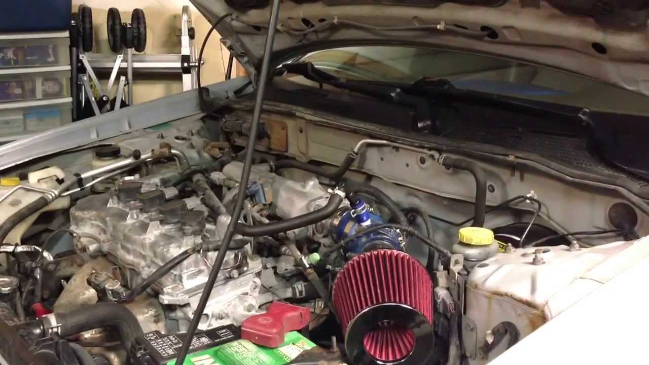 Before & after Cold Air Intake 2005 Nissan Sentra 1.8 L - YouTube