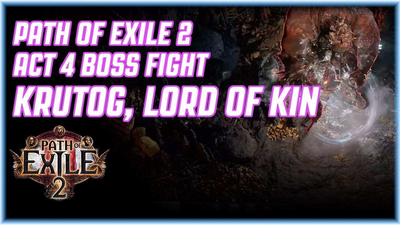 Path of Exile 2 - АКТ 4 БОЙ С БОССОМ - КРУТОГ, ПОВЕЛИТЕЛЬ РОДСТВА