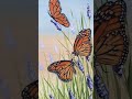Art-to-Video:  Butterflies meet on a flower stem, turning in quiet recognition and gentle union.