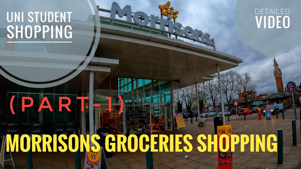 (PART 1/4) Morrisons supermarket Groceries shopping in the United