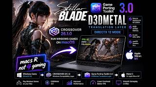 macOS | Stellar Blade 720p [M1]AIR 16GB RAM 8-c CPU/GPU | D3Dmetal 3.0+MetalFX -Performance Test2024