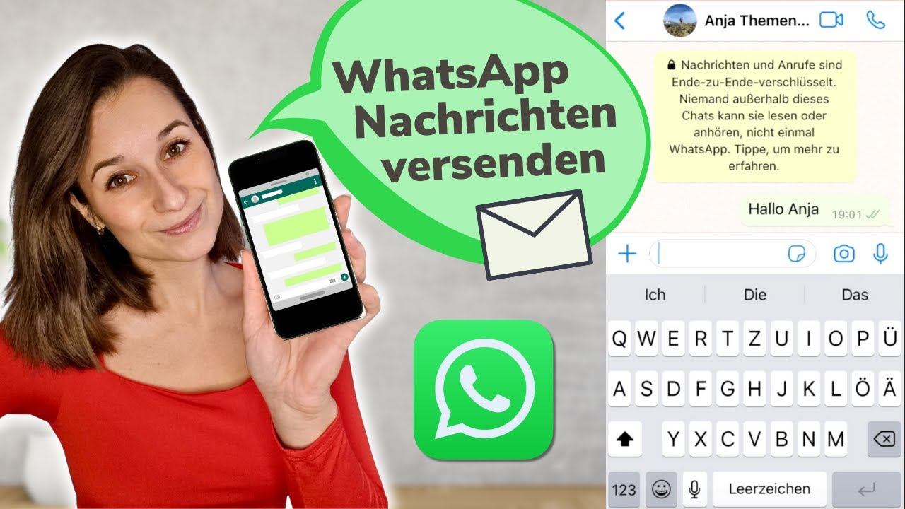 Whatsapp Nachrichten Die Sie Verrückt Machen Wie SCHREIBE ich eine NACHRICHT auf WHATSAPP? - Anleitung - YouTube