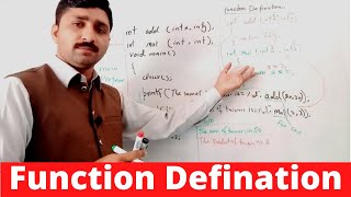 Function Defination in C Language || Function Defination in C Programming || TARIQ IQBAL