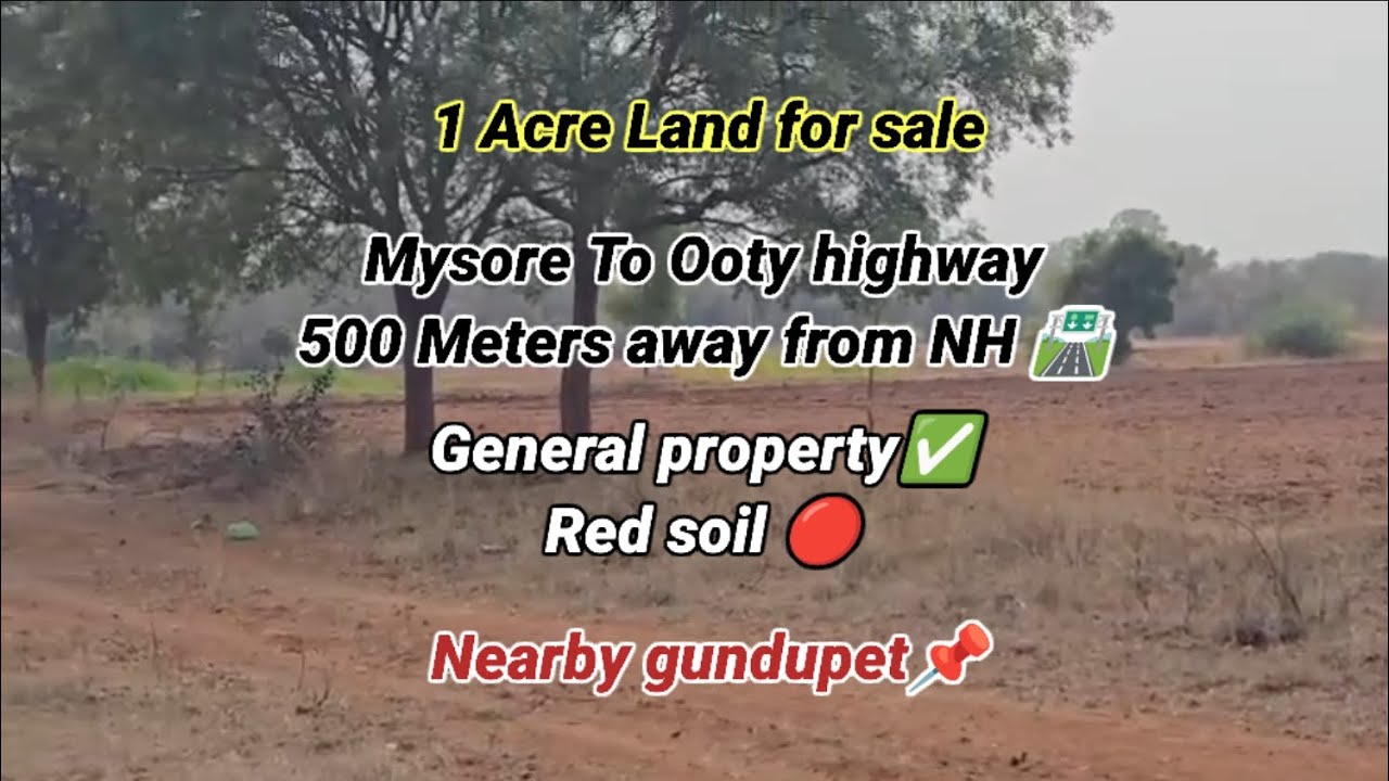 1 ACRE LAND FOR SALE NEARBY GUNDLUPET 9902082955