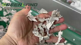 GLSS800 Greenlandplast Single Shaft Shredder+GLPC600 Plastic Crusher