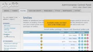 How to manage smilies in phpBB | FastDot Cloud Hosting