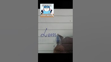"Lemon" cursive handwriting 💓🙏 #youtubeshorts #art #shorts