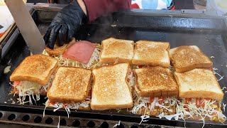 Myeongdong Street Food Truck Toast! - Hamburger Toast - Korean Street Food