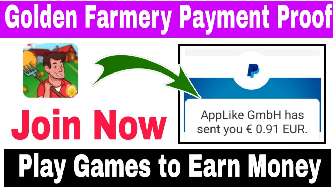 Golden Farmery App Payment Proof | New Paypal Earning App | Earn $3 to $5 Daily | Golden Farmery App