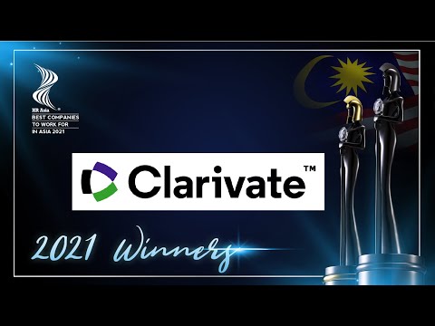 CLARIVATE MALAYSIA SDN BHD – 2021 MALAYSIA Winner of HR Asia Best Companies to Work for in Asia