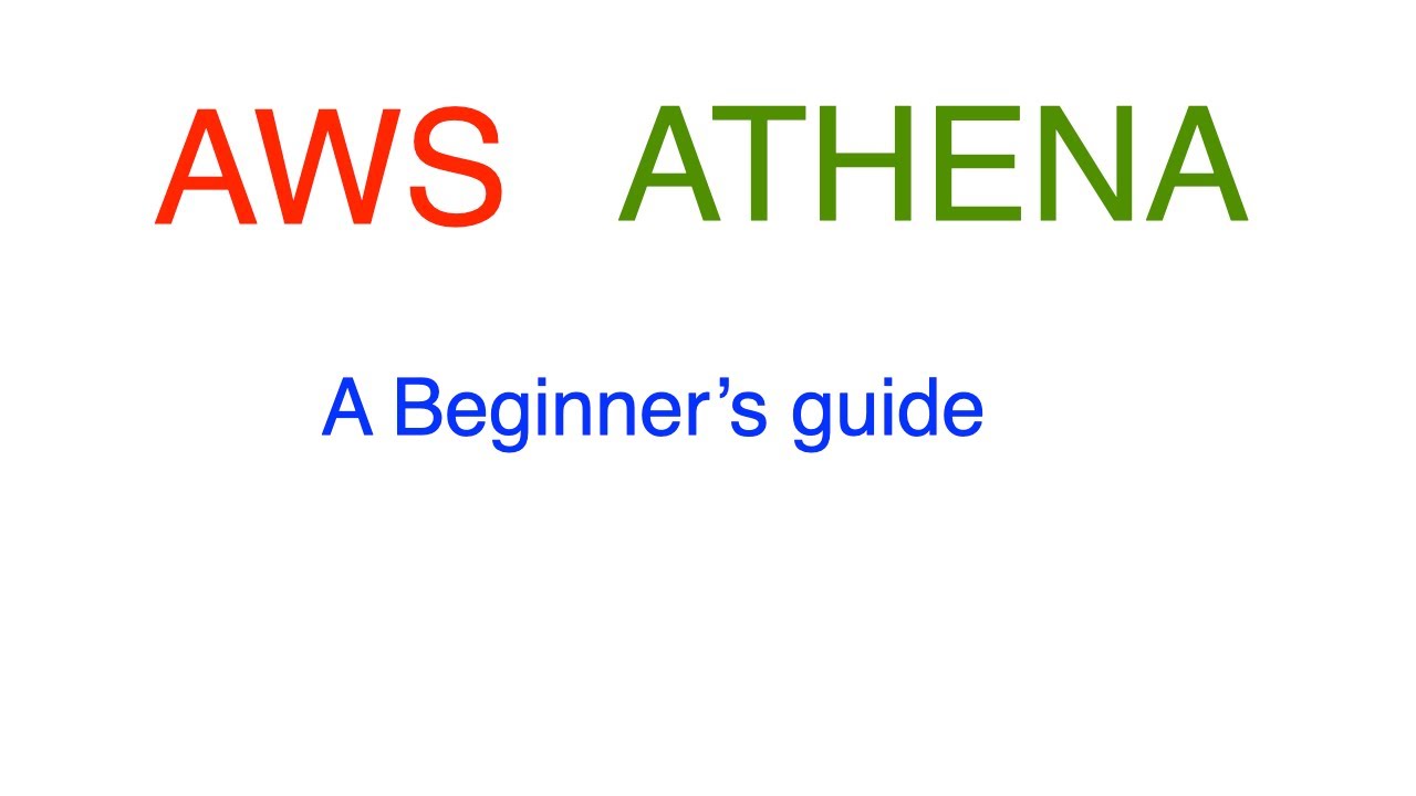 A Beginner's guide to AWS Athena - YouTube