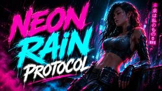 30 Min Cyberpunk Synthwave for Coding - Neon Rain Protocol | Dark Ambient Focus Mix