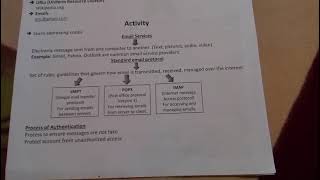 Email Services/ Standard Email Protocol/ Process of Authentication- COMPUTER SCIENCE for grade 7