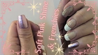 Polish Along! Soft Pink Shine & Frenchies | French Tips W/ Holo Taco Chrome Nails | RainbowRackNails screenshot 4