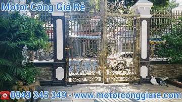 ✅Cổng Mở 2 4 Cánh Tự Động, Lắp Đặt Cửa Cổng Tự Động Mô Tơ Âm Nền tại Thủ Dầu Một Bình Dương