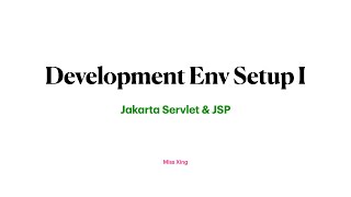 6. Development Environment Setup - Step 1