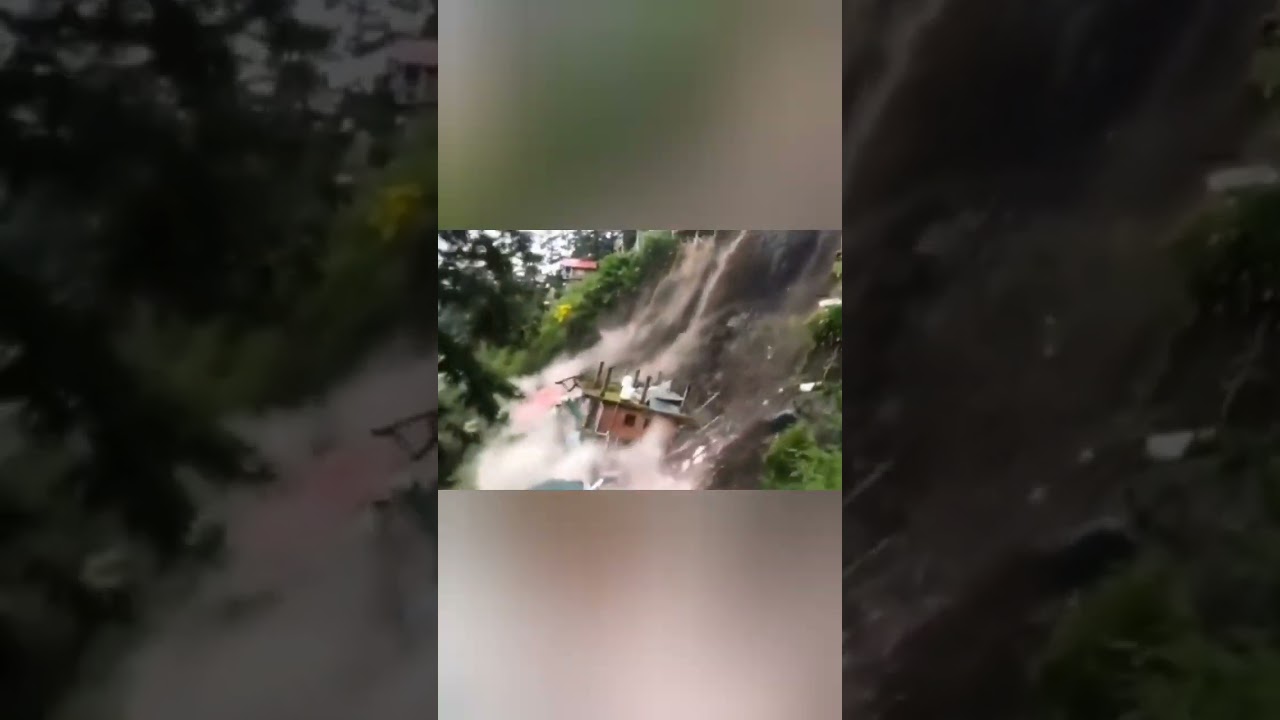 Shimla Landslide: Houses collapsed in Krishna Nagar 